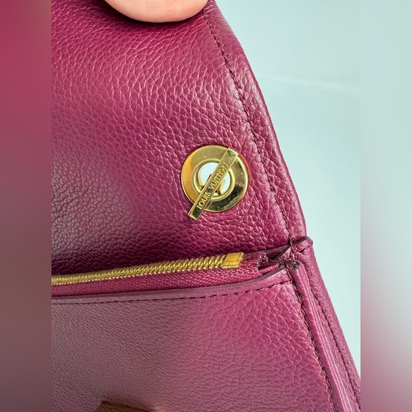 Auth. Louis Vuitton Empriente Saint Germain Pochette in Burgundy - Picture 10 of 13